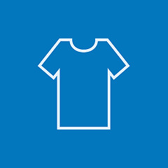 Image showing T-shirt line icon.