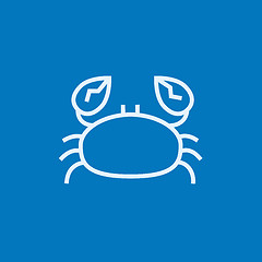 Image showing Crab line icon.