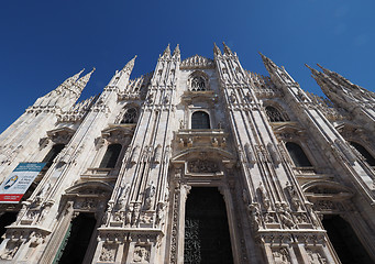 Image showing Duomo di Milano Cathedral in Milan