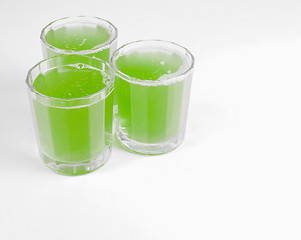 Image showing Green apple juice