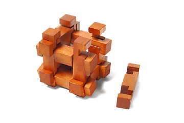 Image showing Wooden puzzle