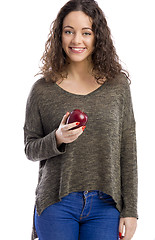 Image showing Eat a apple every day