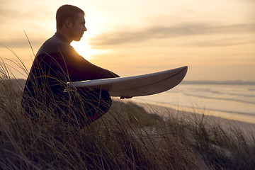 Image showing Searching for the swell