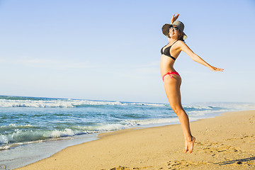 Image showing A day on the beach