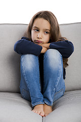 Image showing Upset little girl