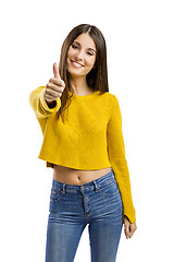 Image showing Positive woman