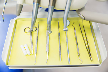 Image showing close up of dental instruments