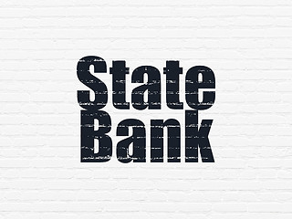 Image showing Currency concept: State Bank on wall background