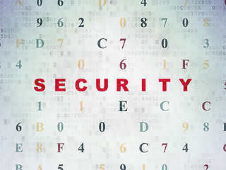 Image showing Safety concept: Security on Digital Paper background