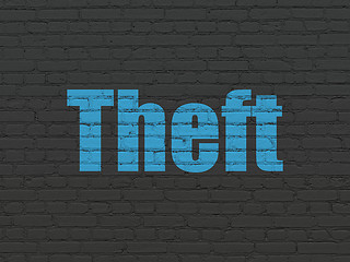Image showing Privacy concept: Theft on wall background