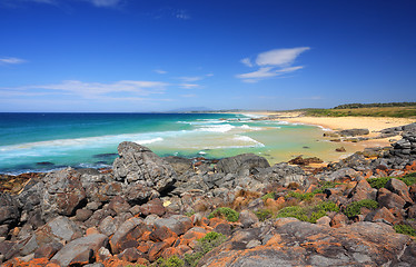 Image showing Sunny day at Bingie Beach, Australia