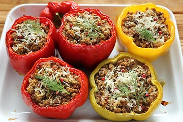 Image showing Stuffed peppers