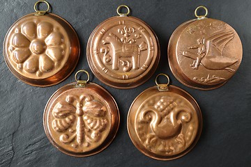 Image showing Copper molds.