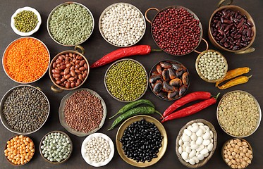 Image showing Beans lentils and peas.