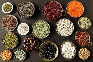 Image showing Beans lentils and peas.