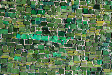 Image showing green glass mosaic texture