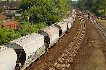 Image showing Freight Train Wagons