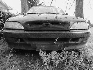 Image showing Abandoned car vehicle