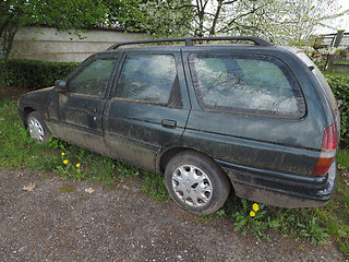 Image showing Abandoned car vehicle