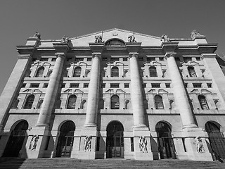 Image showing Milan stock exchange in Milan