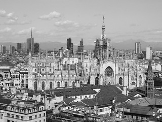 Image showing Aerial view of Milan, Italy