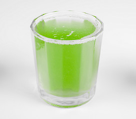 Image showing Green apple juice