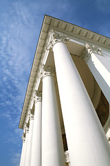 Image showing History Building with White Pillar