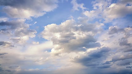 Image showing beautiful cloudy sky background