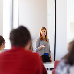 Image showing Lecture at university.