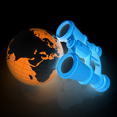 Image showing binocular around earth
