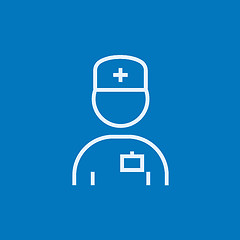 Image showing Nurse line icon.