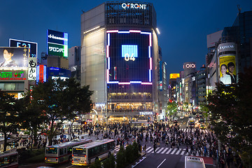 Image showing Pedestrians at Shibuya Crossing, Tokio, Japan