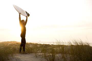 Image showing Searching for the swell