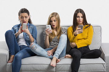 Image showing Cell phone addiction