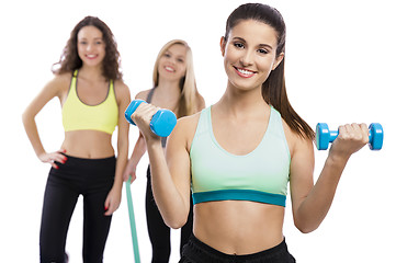 Image showing Girls in the Gym
