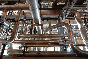 Image showing toned interior industrial background.