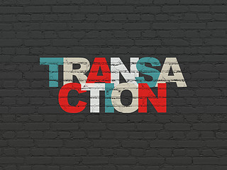 Image showing Banking concept: Transaction on wall background