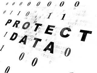 Image showing Protection concept: Protect Data on Digital background