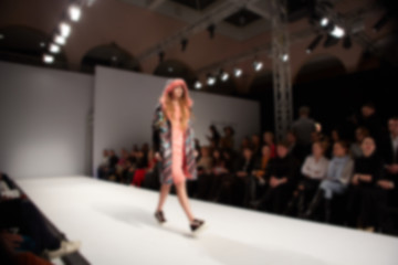 Image showing Fashion runway out of focus. 