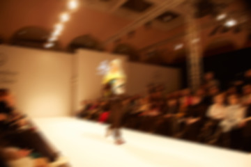 Image showing Fashion runway out of focus. 