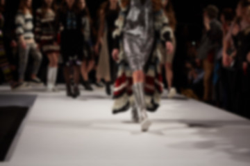 Image showing Fashion runway out of focus. 