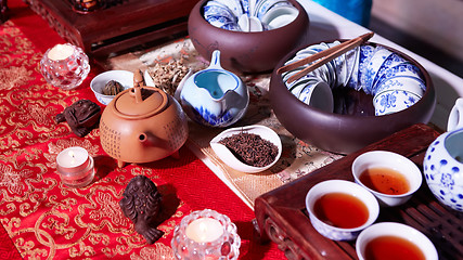 Image showing Chinese tea ceremony