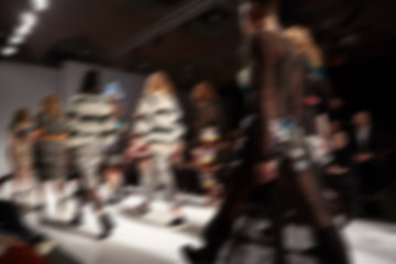 Image showing Fashion runway out of focus. 