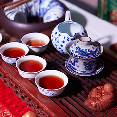 Image showing Chinese tea ceremony