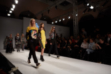 Image showing Fashion runway out of focus. 