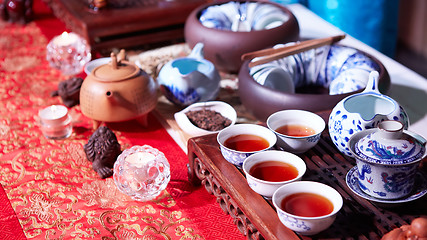 Image showing Chinese tea ceremony