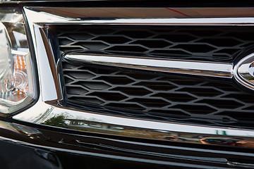 Image showing Car headlights. Exterior detail.