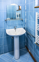 Image showing Blue Bathroom
