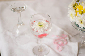 Image showing Table decoration of flowers