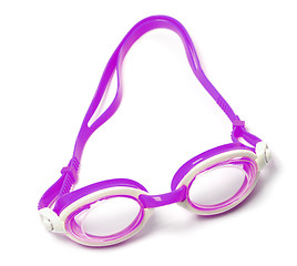 Image showing Goggles for swimming on white